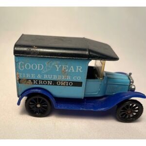 1989‎ Matchbox #44 1921 "Model T" Ford "Goodyear Tire Akron, OH" 1:52 Scale Blue